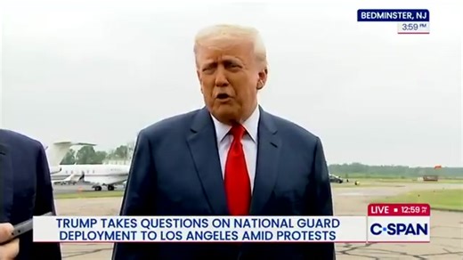 President Trump says he is more than willing to send in Marines if things get much more out of control. "The bar for sending Marines is what I think it is." "If we see a danger to our country and to our citizens, I will be very, very strong in terms of law and order." "It‘s about LAW AND ORDER." | God Bless America