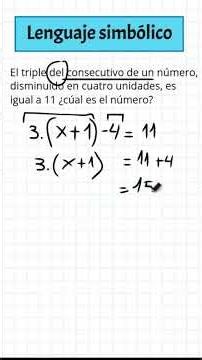 ¿Sabes qué número es? Problema de lenguaje simbólico #desafio #matematicas