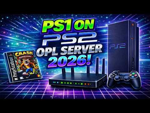How to Play PS1 Games on PS2 via SMB 2026 || OPL Server Full Tutorial