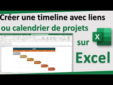 Créer rapidement une timeline ou un calendrier de projet sur Excel avec liens