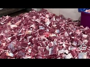 How To Cut Buffalo Meat Into Pieces / Beef Meat Cutting By Expert Butcher / MK Cutting Skills