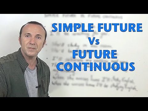 Simple Future Vs Future Continuous. Inglés para hablantes de español.