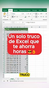 254K views · 4.9K reactions | Un solo truco de Excel que te ahorra horas #Excel #onlinelearning | Aprende Excel desde Cero | Facebook