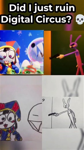 ​Did I just RUIN Digital Circus with 2D art? 💀 (3D vs 2D Comparison)