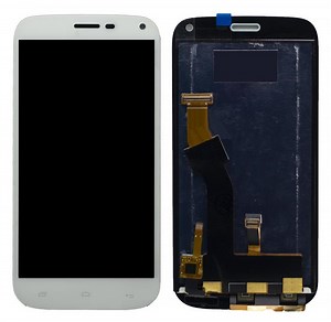 LCD with Touch Screen for Panasonic P41 - White (display glass combo folder)