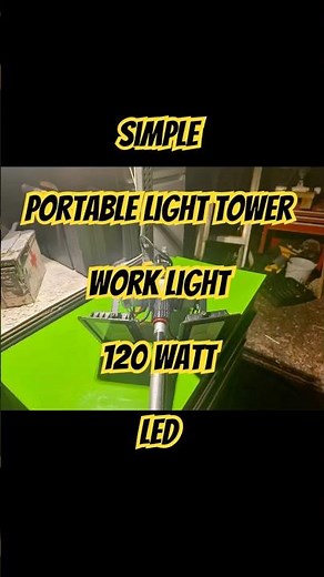 DIY portable led light tower. Or work light. Cheap and effective