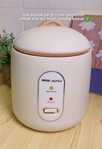 aesthetic mini rice cooker with tray steamer ni tak sampai RM40 ✅ pot dia non stick coating. bukan setakat nak mask nasi je, nak masak oden pun boleh tau 😍 #ricecooker #ricecookermurah #ricecookermini #ricecookerviral #miniricecooker #multifunctioncooker #fypp #fy #fypシ
