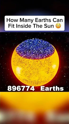 How Many Earths Can Fit Inside The Sun 🤯