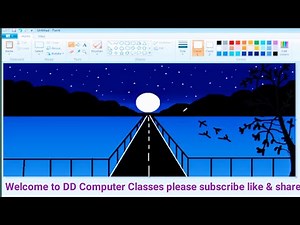How to Drawing ms paint। How to drawing paint in computer। #DDcomputerclasses