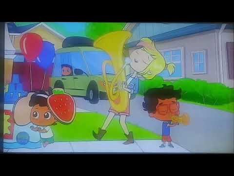 Crystal playing the Tuba and Javi Playing the Trumpet