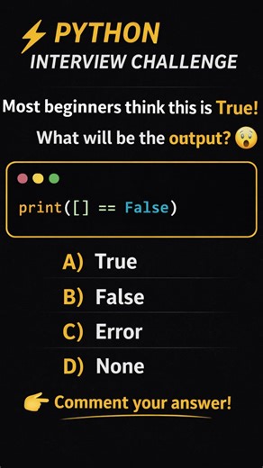 Most Beginners Get This Wrong 😲 | Python Interview Challenge Day 11 #shorts