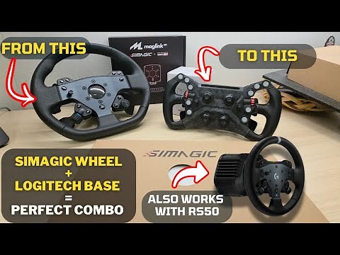 How to Upgrade the Logitech G Pro (or RS50) with a Simagic GT Neo wheel + RS QR Adapter & Maglink!