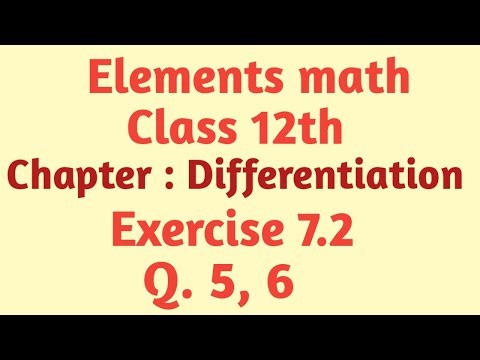 Class 12th math exercise 7.2 Q. 5, 6