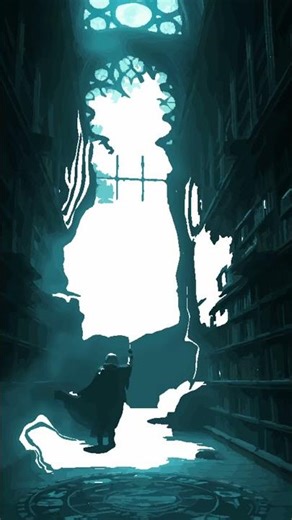 Dark Magic Library with Portal Art Creation 🌀