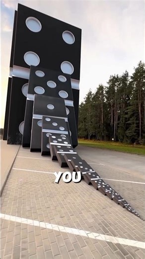 Big domino breaks ⚫#youtube #ytshorts #viral #shortsviral #viralvideo