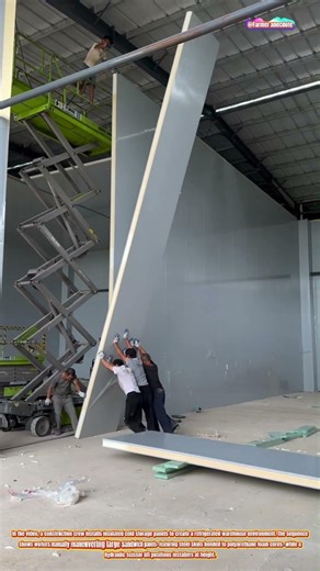 The Art of Cold Storage Panel Installation with Manual and Mechanical Lifting