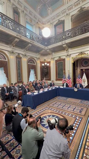 🚨The Fraud Task Force is officially OPERATIONAL Absolute A Team here at the White House.Half of the Federal Government is here.DOJ, DHS, HHS, AG, HUD, EOP, Treasury, Education.Who else is here? —> @nickshirleyy