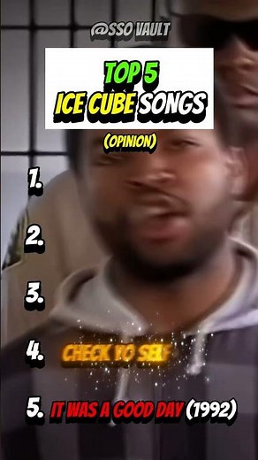 Top 5 Ice Cube Songs (Opinion) #music #rap #youtubeshorts