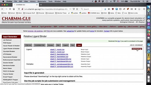 【CHARMM-GUI官网】蛋白-配体结合自由能计算 分子动力学体系搭建教程 绝对/相对 溶液/膜蛋白