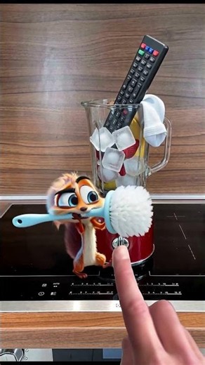 Scrappy Blender Disaster #funny #squirrel