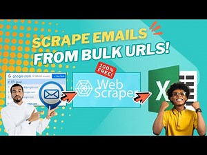 How to Find, Extract, or Scrape Emails from URLs or Websites List | 100% Free