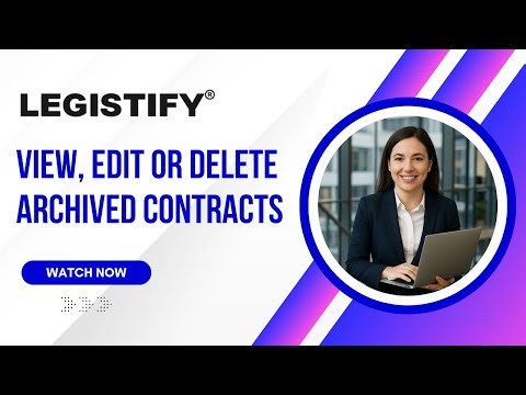 View, Restore or Delete Archived Contracts in CMT Module