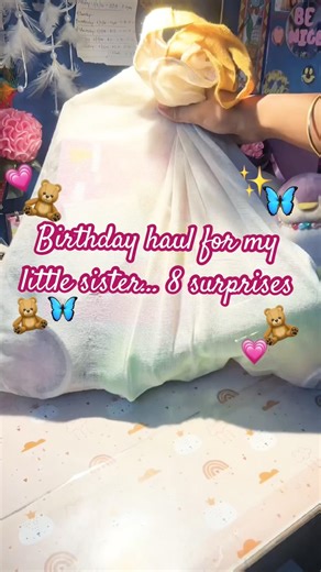 Birthday surprise for my sister 💕” #shorts #birthday #foryou #sister #haul #viral #art #diy #cute