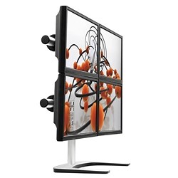 Quad Monitor Stand for the Desk (up to 25 inch, up to 26 lbs. each)