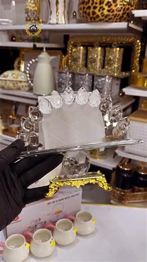 Luxury Tissue Box Holder ✨ | Altın Lüks Peçete Kutusu #kitchenware #homedecor #modernaura