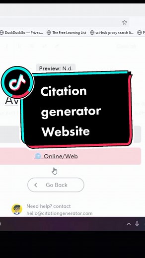 Citation generator Website #big_habesha #haletaw #tips #research