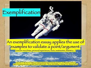 The Exemplification Essay (Lecture)