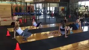 Crab soccer warmup in action! The 10 kinda got into it. | Anywherefit | Facebook