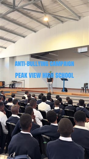 On Tuesday, our iNtsika yeThemba Coordinator visited Peak View High School to hold an anti-bullying campaign for the boys of grade 8-10. 💙 #JusticeDeskAfrica #antibullying #everydayactivist #campaign