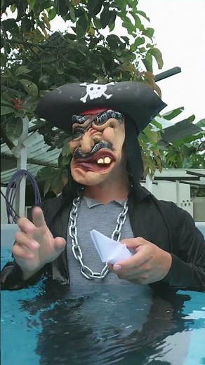 BABY THE POOL PIRATE 👶😂 #humor