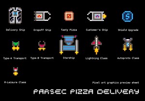 Parsec Pizza Delivery's Graphics & Pixel Art feature