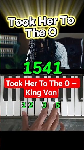 Took Her To The O – King Von | Easy Piano Tutorial #pianotutorial #kingvon #shortsviral