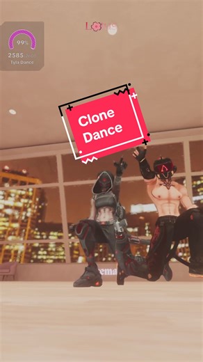 Reminder that my main style is still Hip-Hop.. I LOOVEE clone dancing. 😄 #clones #dance #hiphop #vrc #vrchat