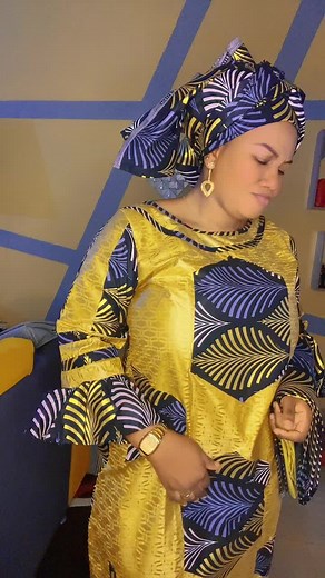 Traditional African Attire Showcase with Vibrant Patterns