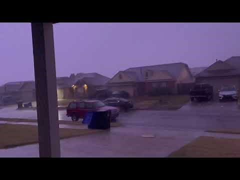 Severe Thunderstorm with unexpected tornado warning