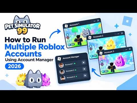 Multiple Roblox TOO HARD? How to Run Multiple Roblox Accounts on Computer Using Account Manager 2026