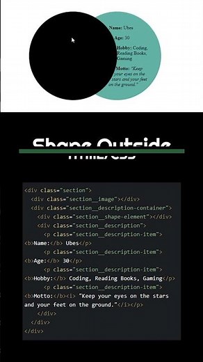 How to Create Shapes with CSS | HTML and CSS Tutorial #WebDevelopment #CSS #HTML