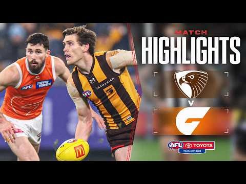 Hawthorn v GWS Giants Highlights | Round 16, 2026 | AFL
