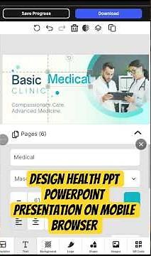 Design Medical PowerPoint Slides on Mobile (No App, No PC) #ppt, #doctorppt, #shorts #presentation