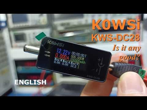 KOWSi KWS-DC28 DC Voltage Ammeter Power Meter Charging Tester DC 4-30V 0-12A Power Consumption