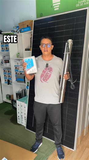 1.7K reactions · 107 shares | #panelsolaresEsta bomba solar de 1HP (750W) funciona con 2 paneles bifaciales de 580W, viene con su controlador, trabaja hasta 95 metros de profundidad y puede sacar hasta 3,500 litros por hora. Es 100% de acero inoxidable, ideal para pozos de 4” a 6”, riego o tanque elevado. Funciona solo con energía solar y hacemos envíos a todo el país con garantía incluida. ☀️ #bomba #solar #solarsystem #panel solar | Eco-Solar Luminarias Solares | Facebook