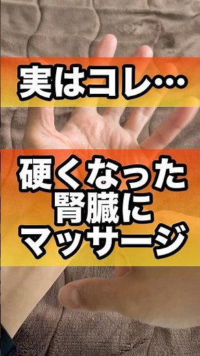 硬くなった腎臓にマッサージ#腎臓 #内臓