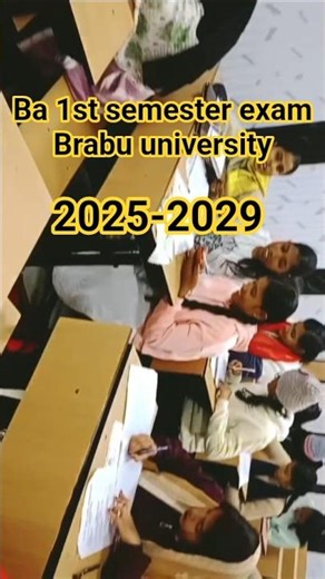ba 1st semester exam ❤#exam #baexam #brabu_part_1_exam #shortvideo #students #1stsemexam #shortsfeed