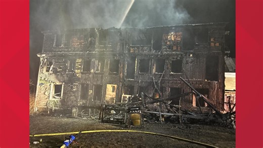 Apartment building deemed a total loss after Wells fire