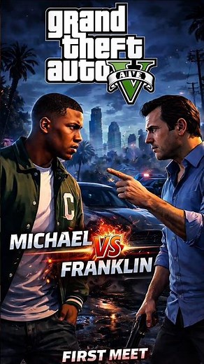 Is it Franklin vs Michael 🤔 #gta5 #gtav