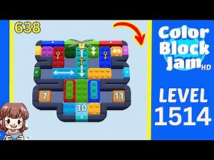 Color Block Jam Level 638 (1514) Solution Walkthrough